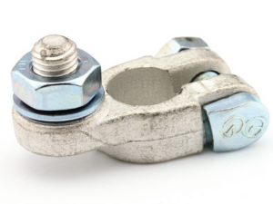 Battery terminal clamp plus threaded rod M10