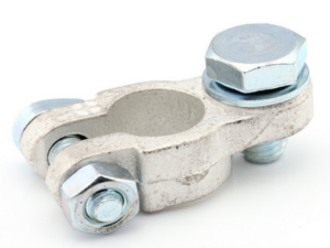 Battery terminal clamp plus with M10 bolt