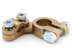 Brass Battery Terminal Clamp Heavy Plus