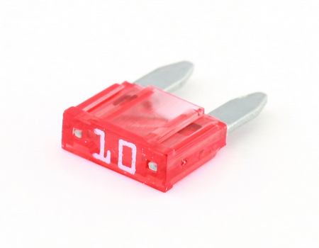 Mini 10A plug-in fuse Red