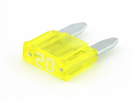 Mini 20A plug-in fuse Yellow