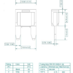 Mini 2A plug-in fuse Grey