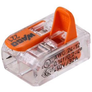 Wago Compact Welding Clamp 2-way - Full Box of 100 Pieces.